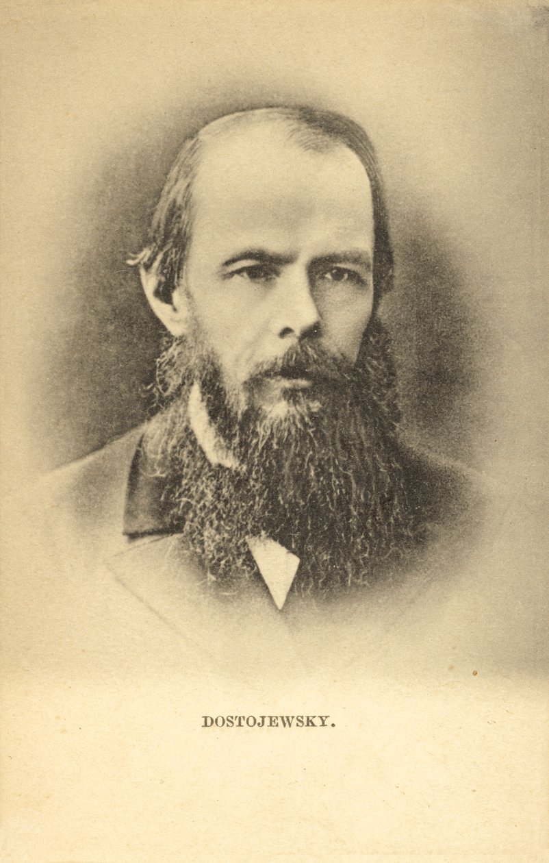 Fjodor Dostojevskij af Russian Photographer