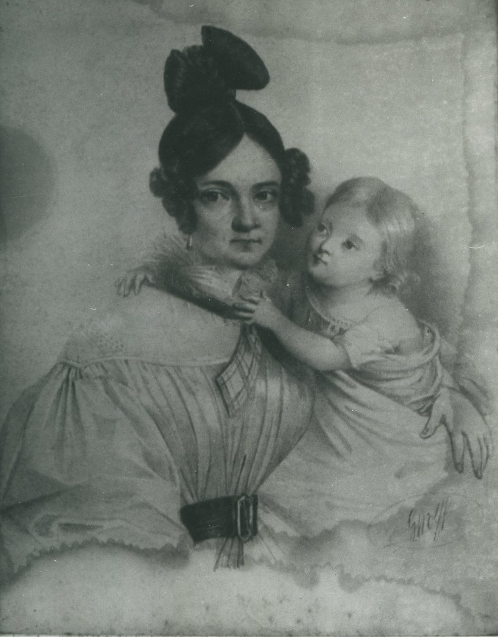 Amelia Załuska, født Ogiński (1805-1858) af Rys. C. Wolff