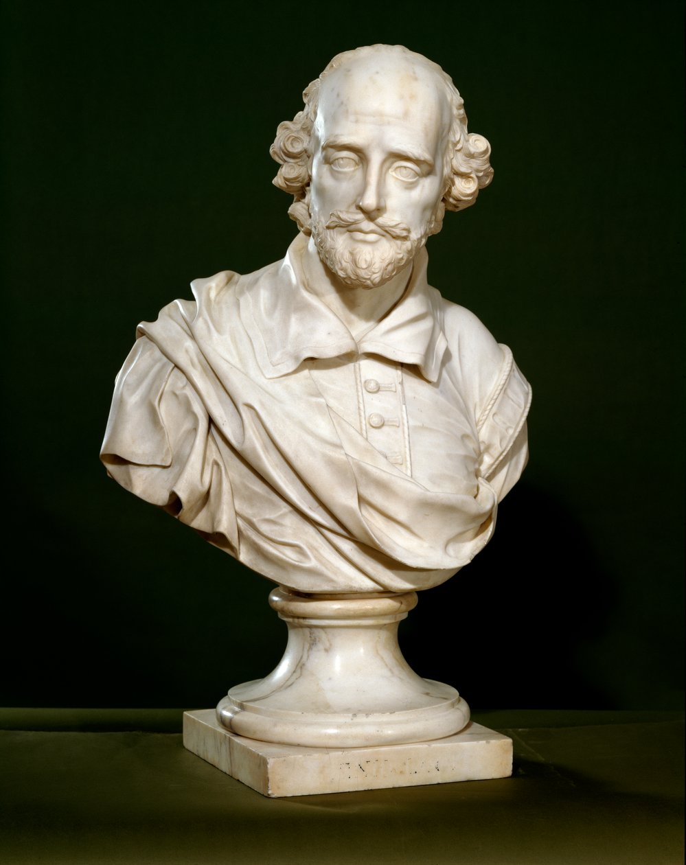 Buste af William Shakespeare, 1760 af Rysbrack