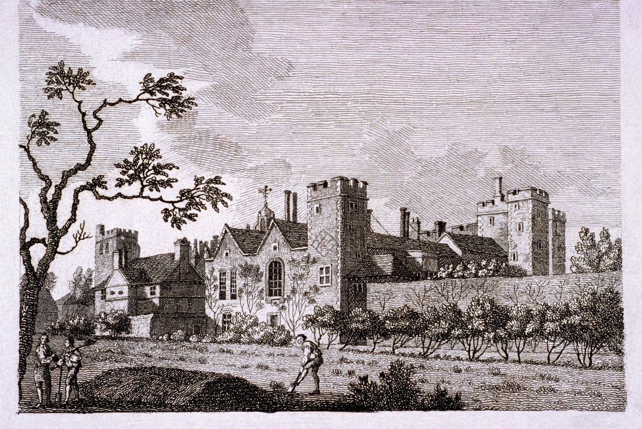Have ved Lambeth Palace, London, 1786. af S Sparrow