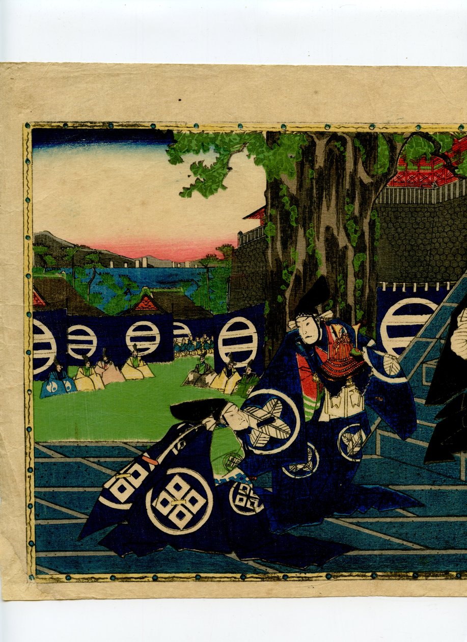 Scene fra Chushingura af Sadanobu Hasegawa