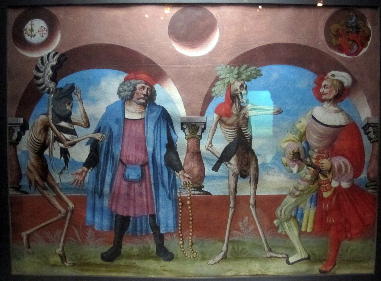 kopi af den tabte makabre dans af m.manuel fra den dominikanske kirkegård i bern (1512-20) af Sailko Sailko