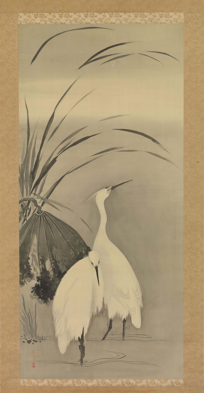 To hejre og lotus, 1761-1828. af Sakai Hoitsu