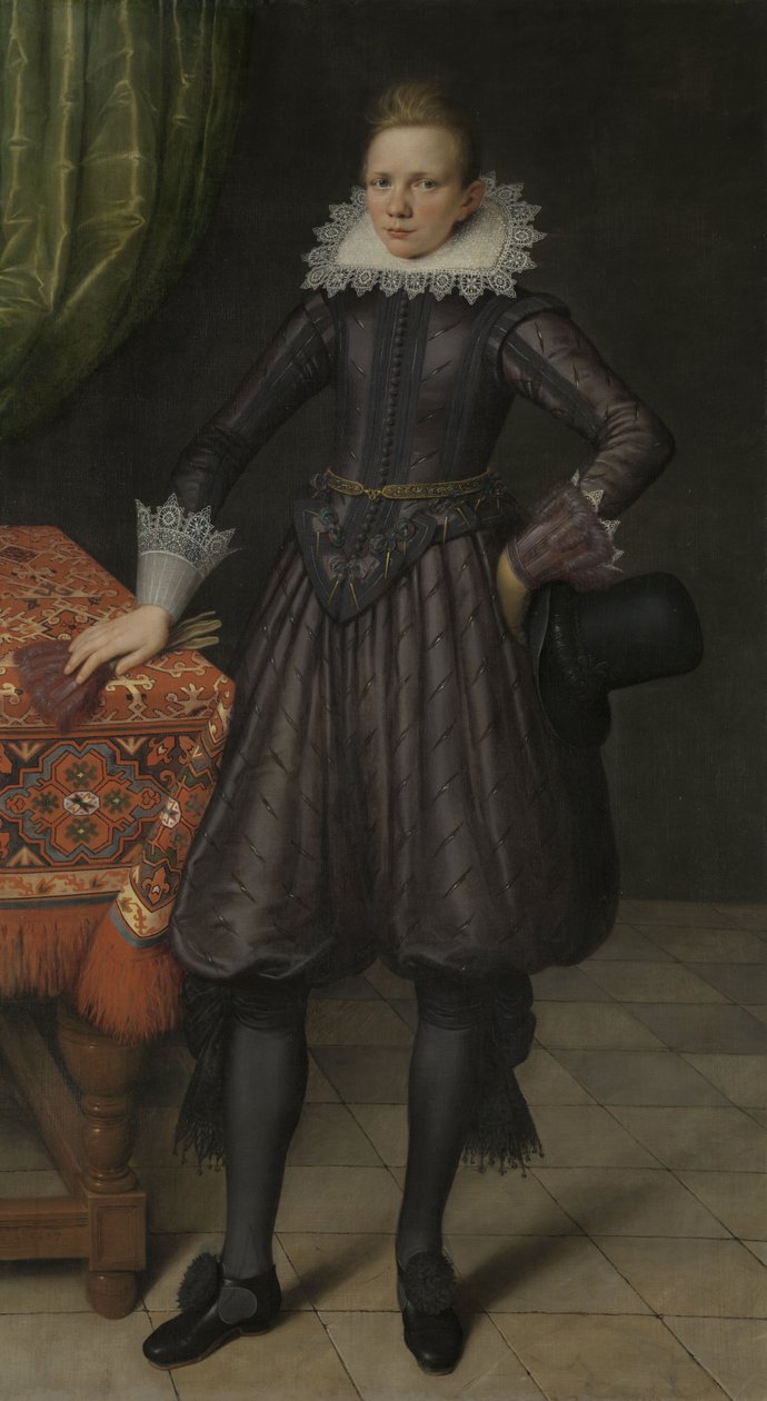 Portræt af en ung mand, sandsynligvis Peter Courten (1599–1624) af Salomon Mesdach