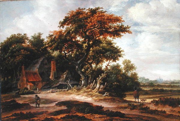 Skovklædt landskab nær Haarlem af Salomon Rombouts