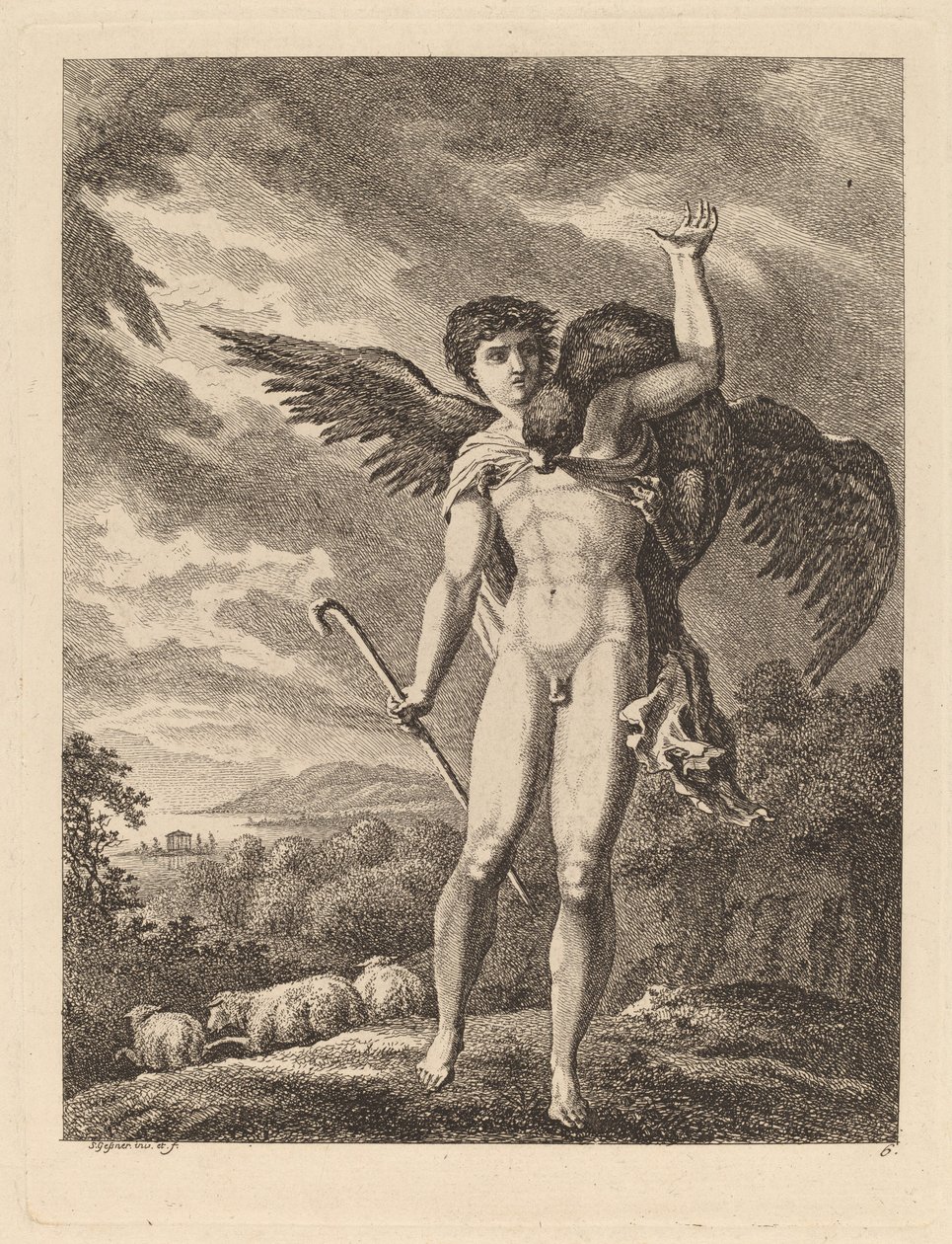 Voldtægten af Ganymedes, 176971. af Salomon Gessner