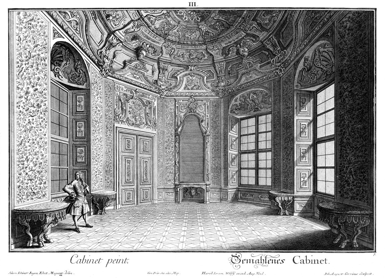 Malet skab af Salomon Kleiner