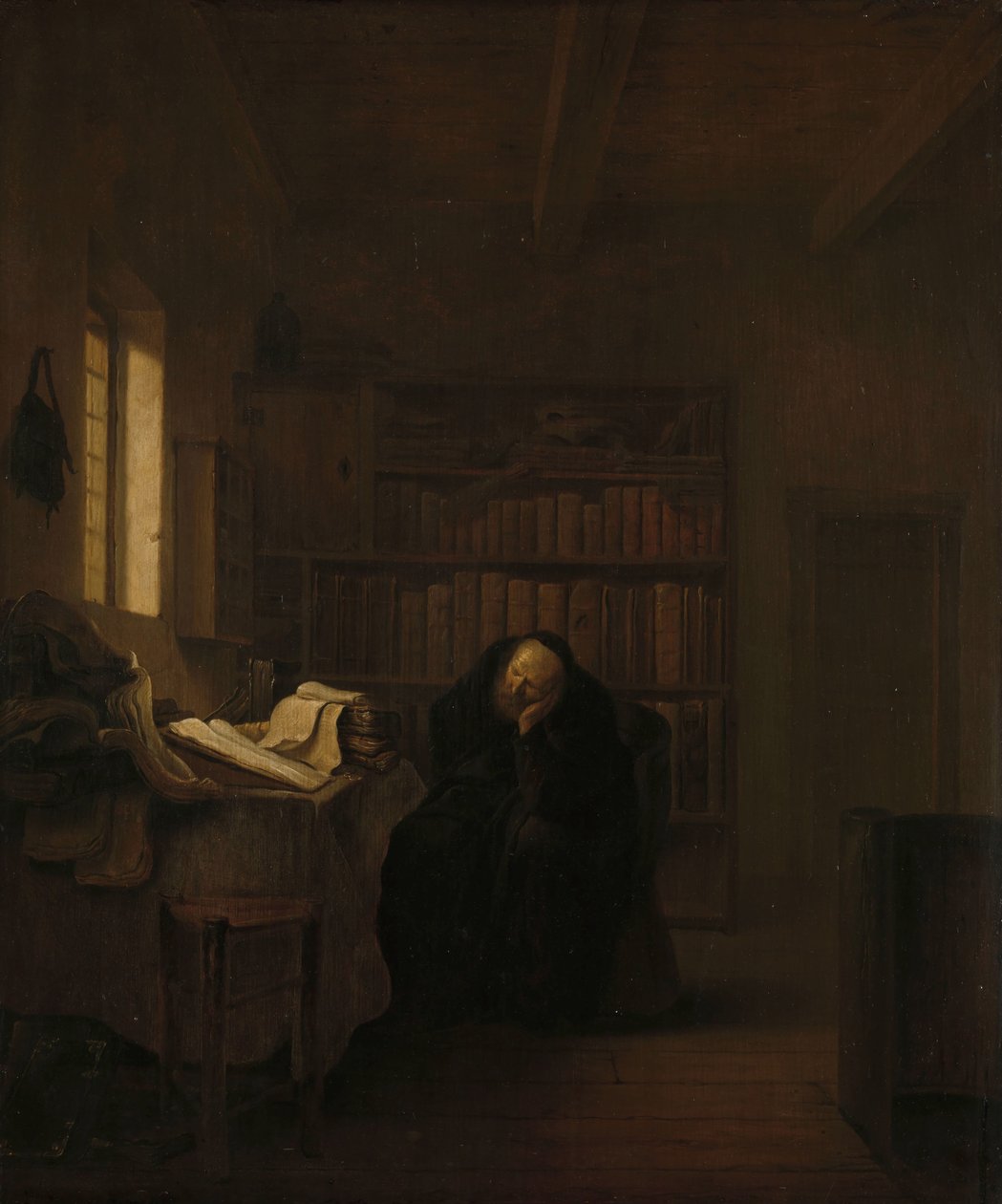 En lærd i sit studium af Salomon Koninck