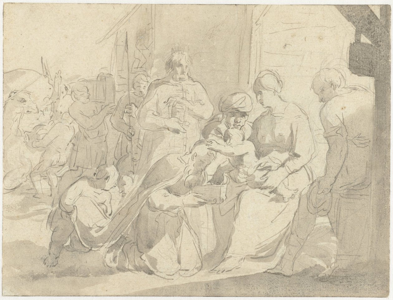 Tilbedelse af kongerne af Salomon de Bray (attributed to)