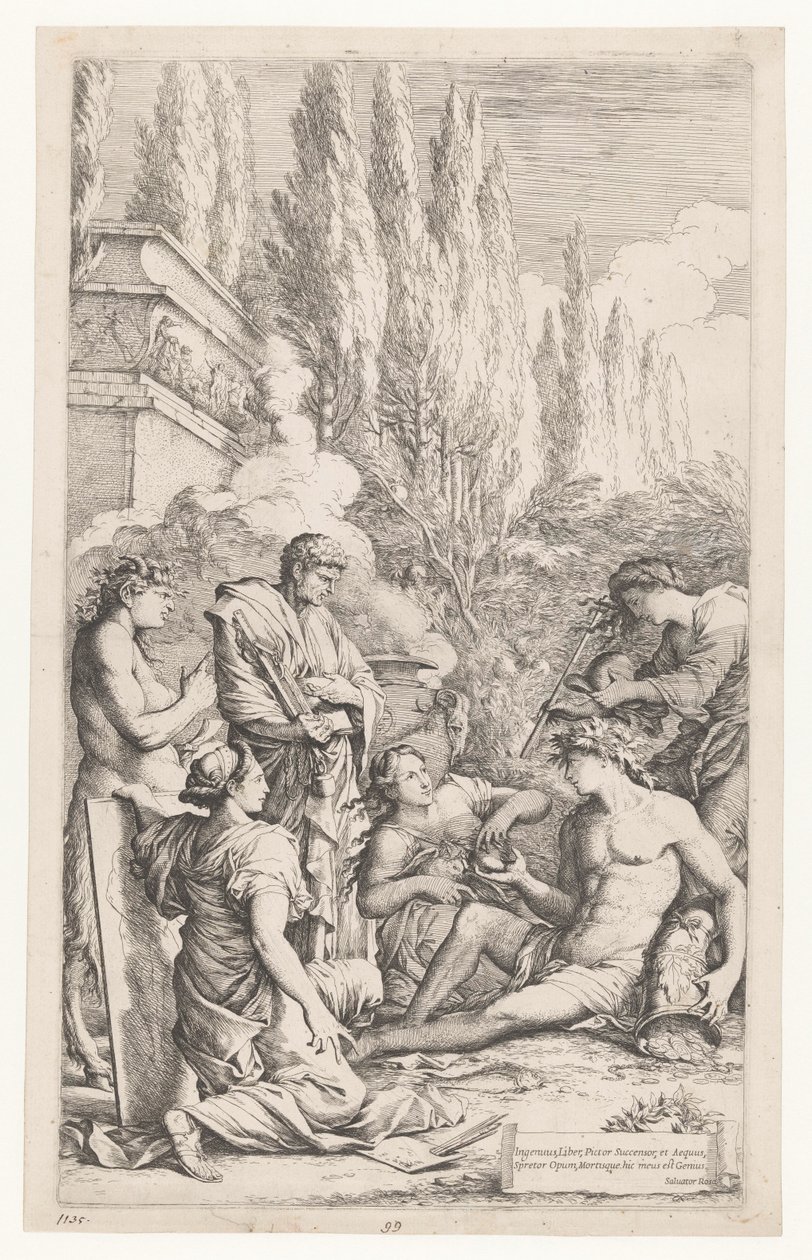 Genius af Salvator Rosa af Salvator Rosa