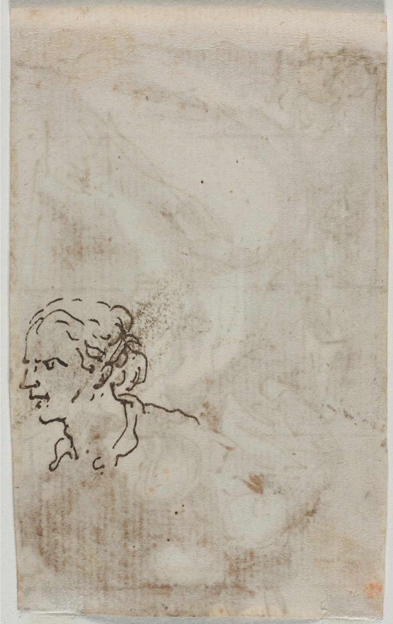 Figurstudier (verso) af Salvator Rosa
