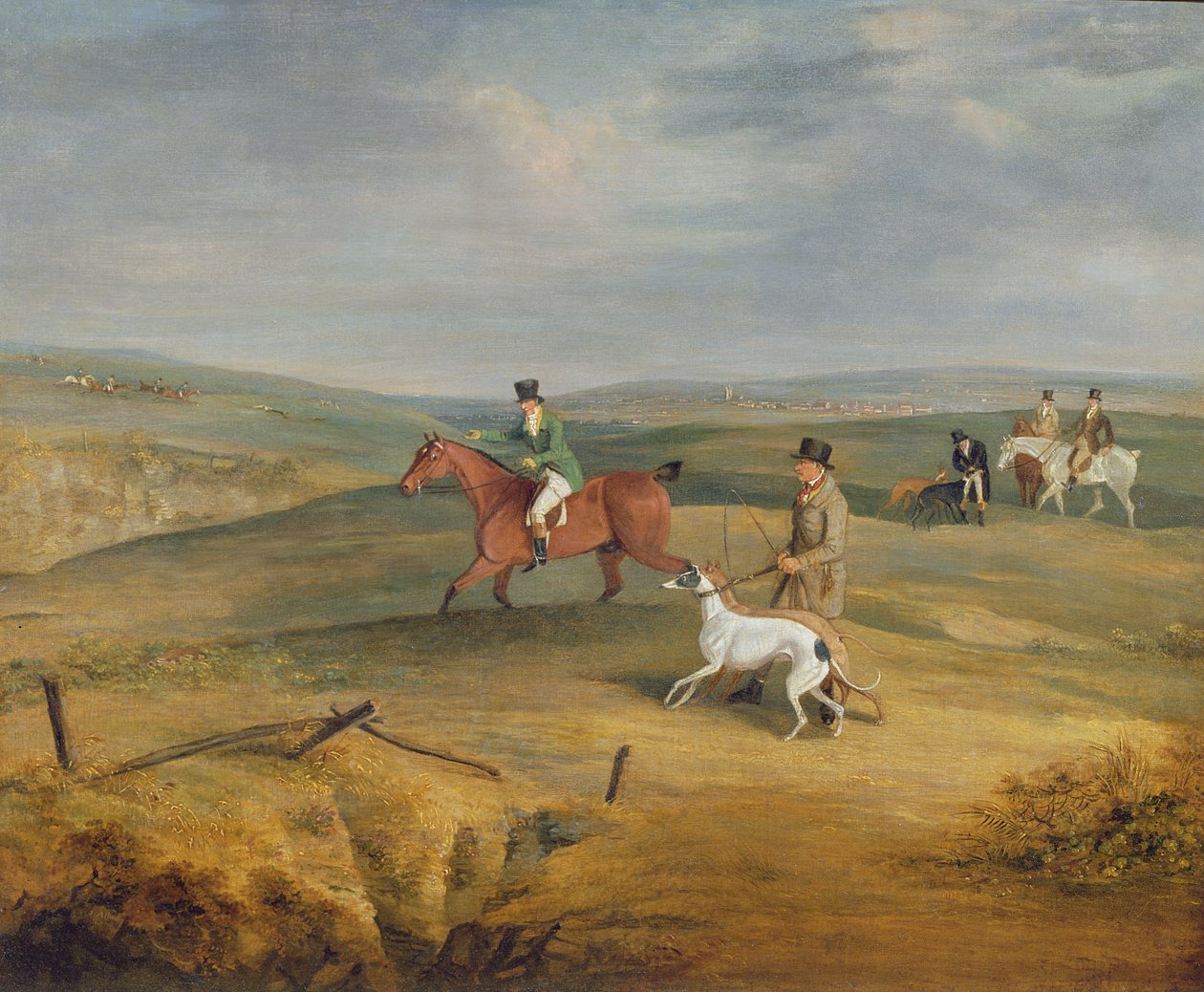 Coursing: at finde en hare (se også 444841, 444843) af Samuel Henry Alken