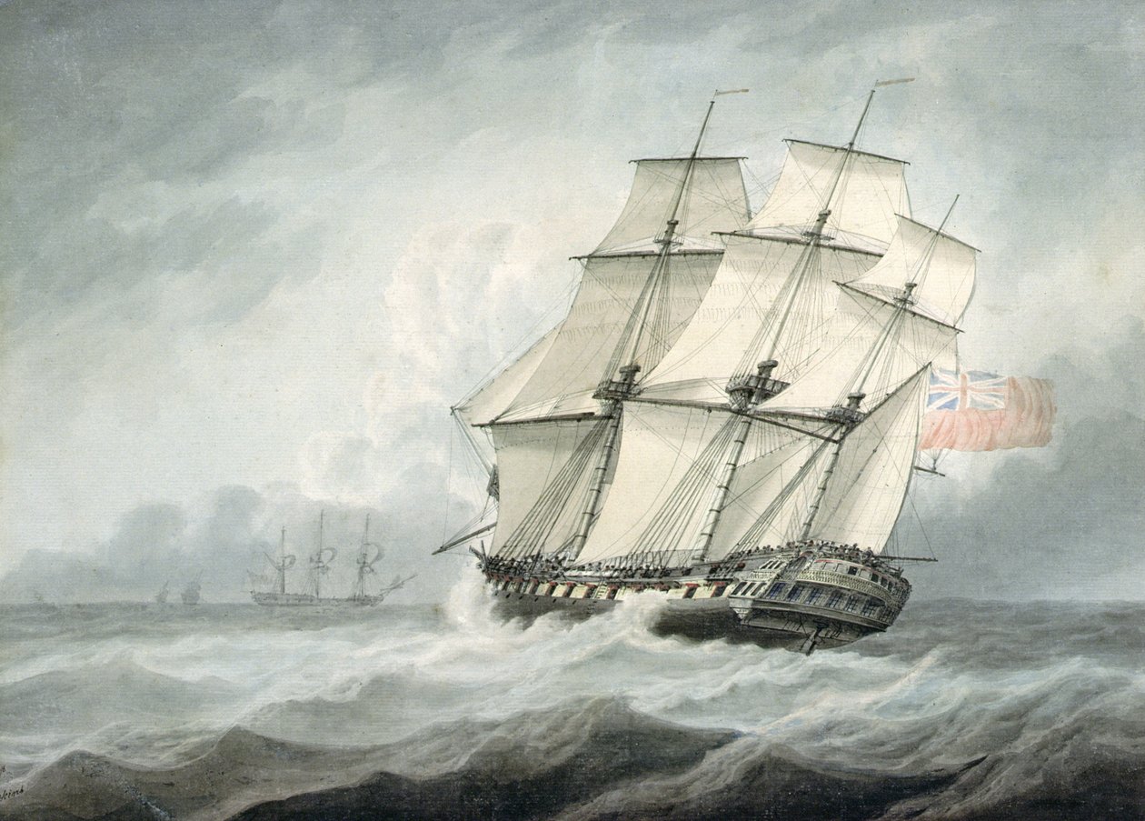 Fregatten, 1700-tallet af Samuel Atkins