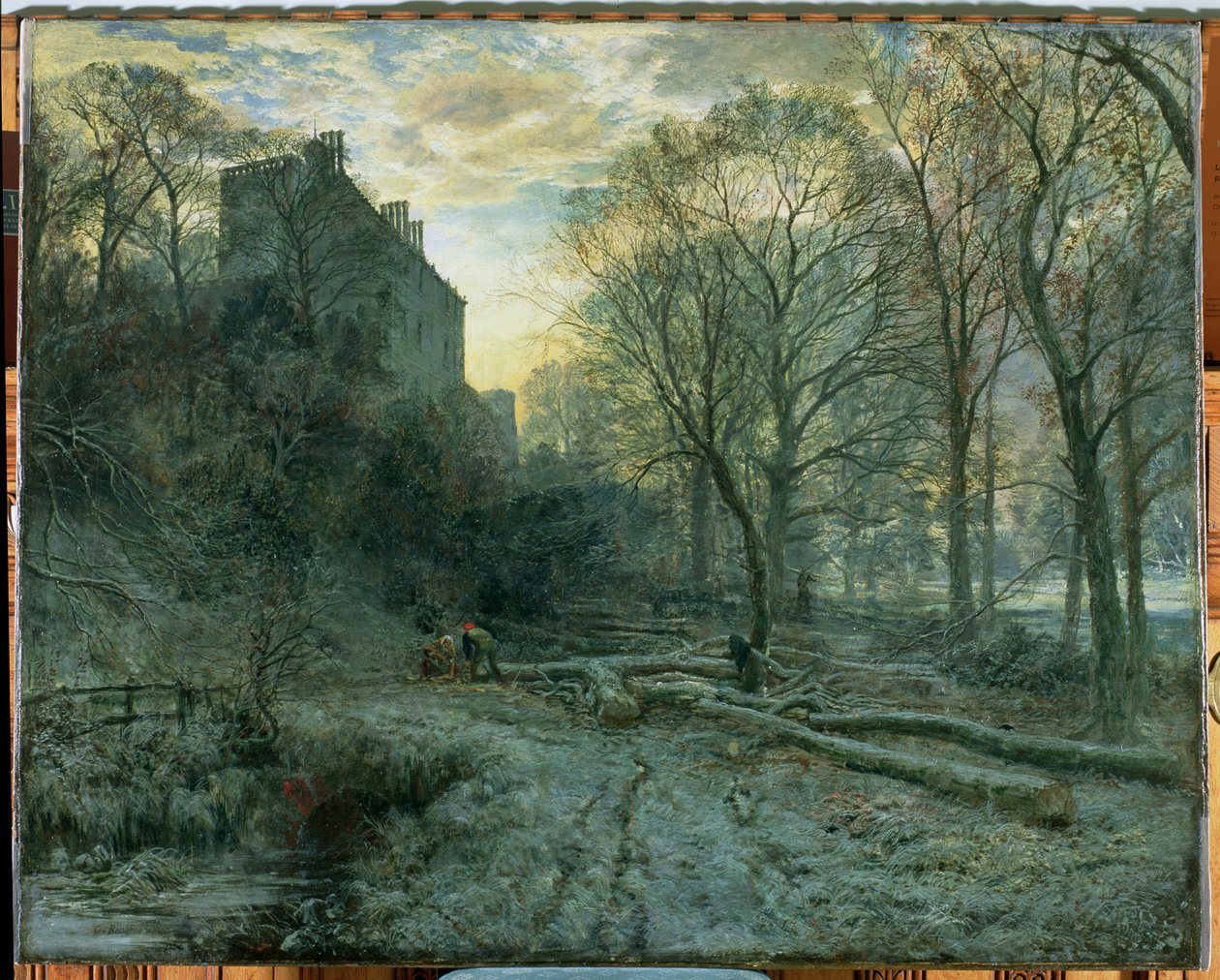 Winton House, East Lothian: a Frosty Morning, 1872 af Samuel Bough