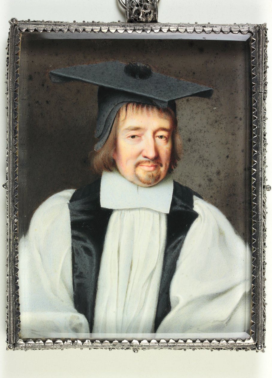 Gilbert Sheldon, ærkebiskop af Canterbury (wc på vellum) af Samuel Cooper