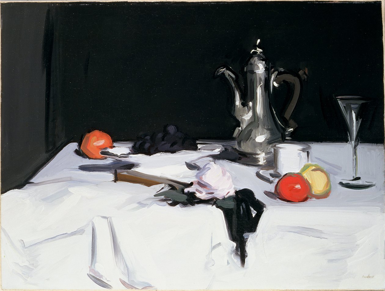 Stilleben med kaffekande, ca. 1905 af Samuel John Peploe