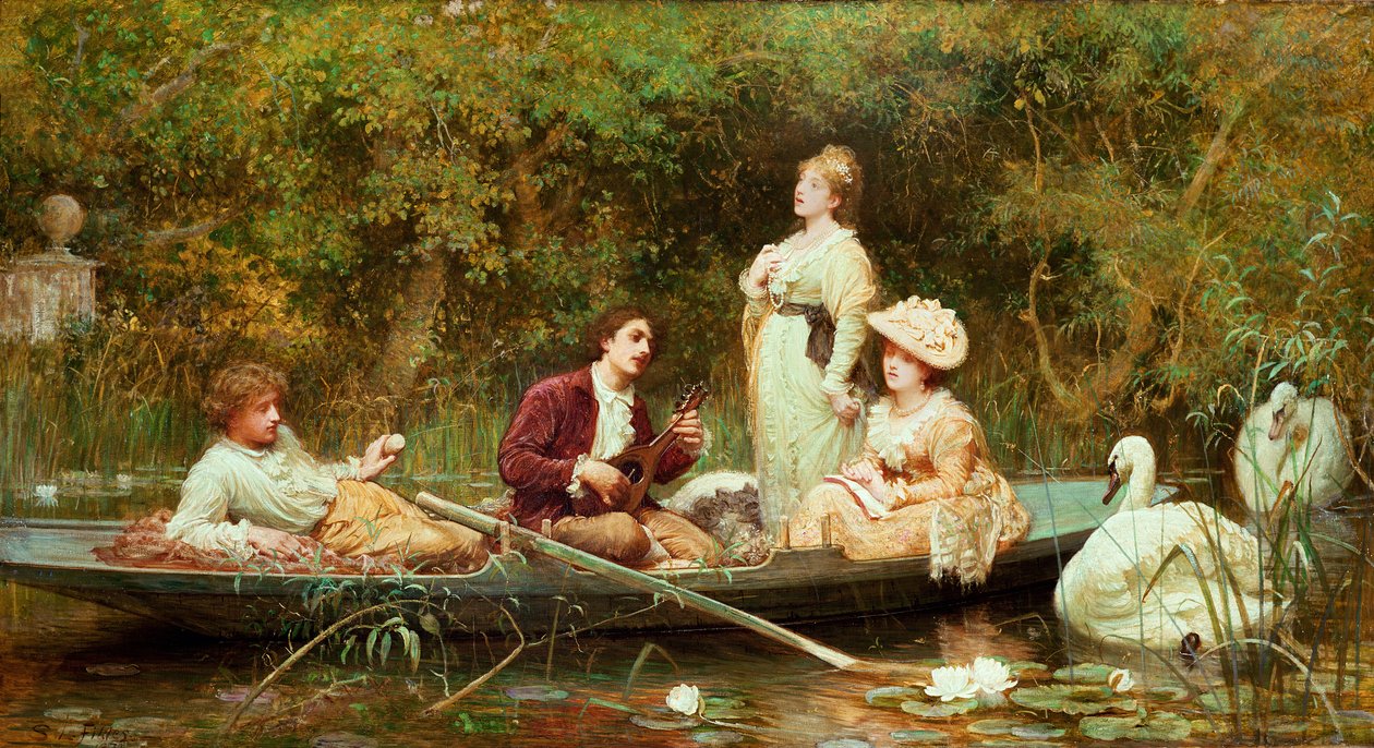 Fair, stille og sød hvile af Samuel Luke Fildes