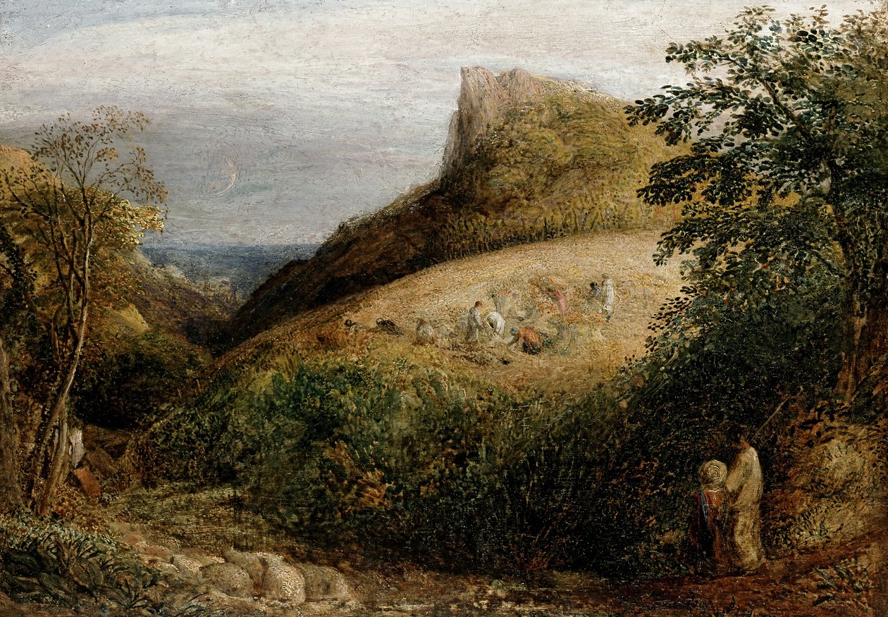 A Pastoral Scene, 1800-tallet af Samuel Palmer