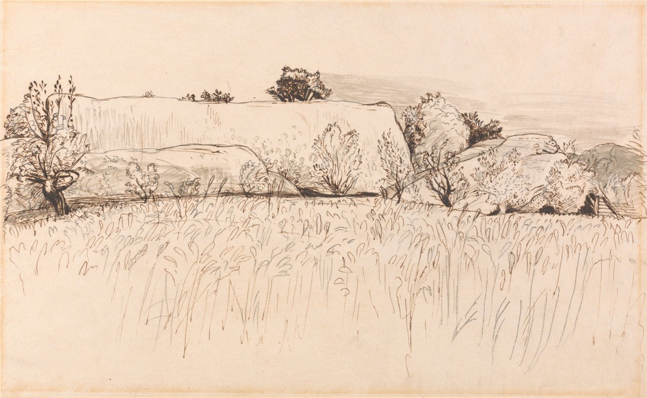 Kornmarker med Barn, Shoreham af Samuel Palmer