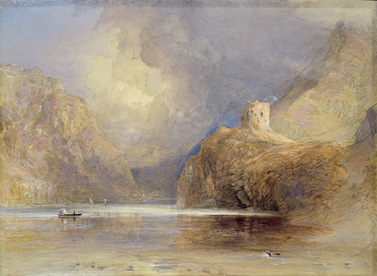Dolbadern Castle, Llanberis, North Wales af Samuel Palmer