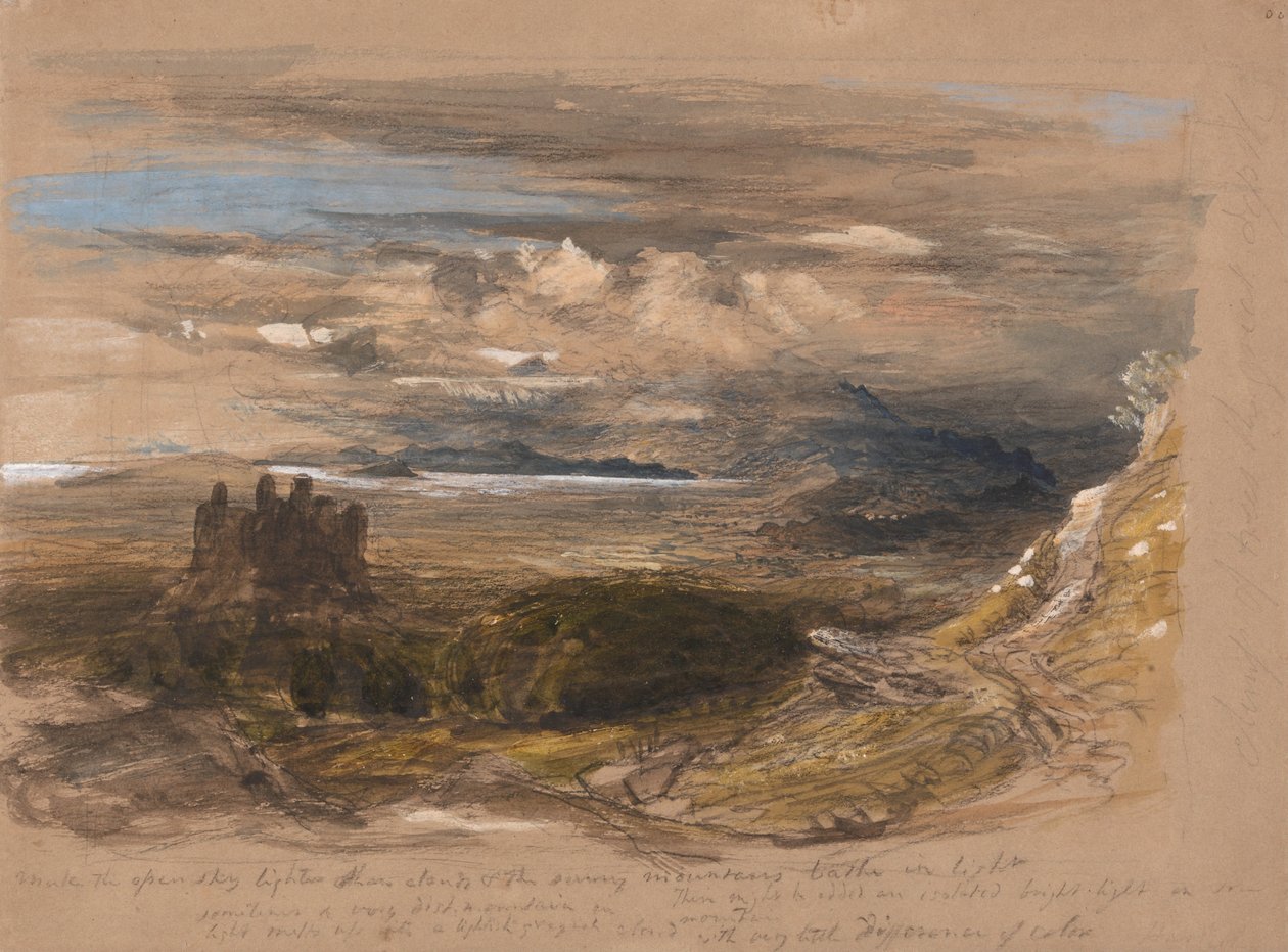 Harlech Slot af Samuel Palmer