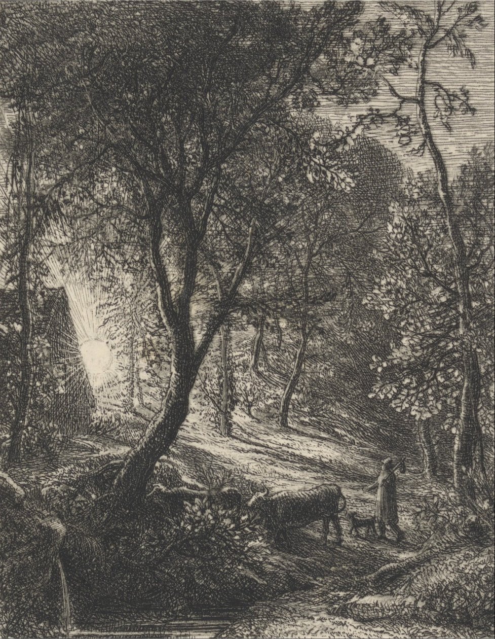 Herdsmans Cottage af Samuel Palmer