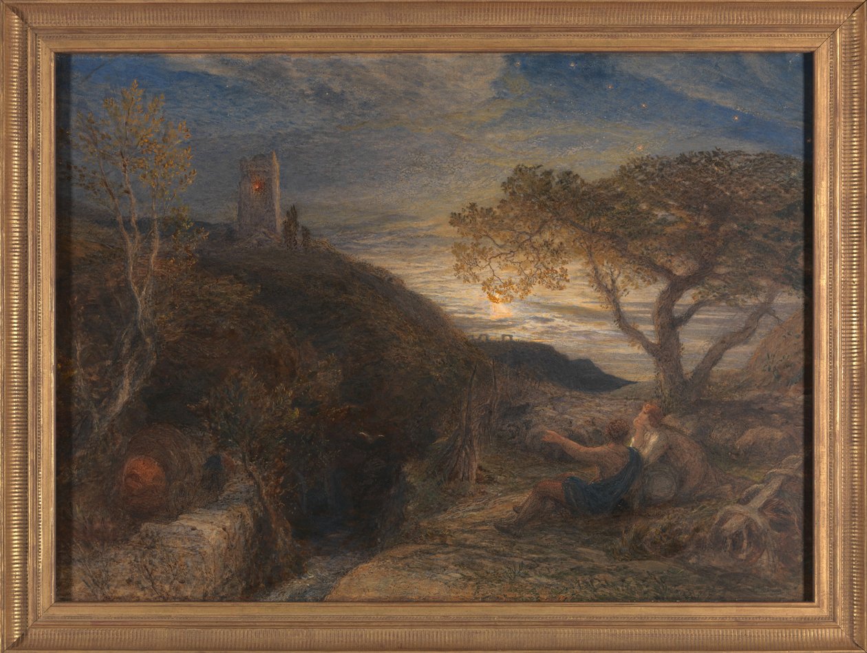 Det ensomme tårn af Samuel Palmer