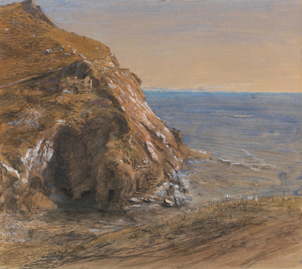 The Rock Slip nær Boscastle af Samuel Palmer
