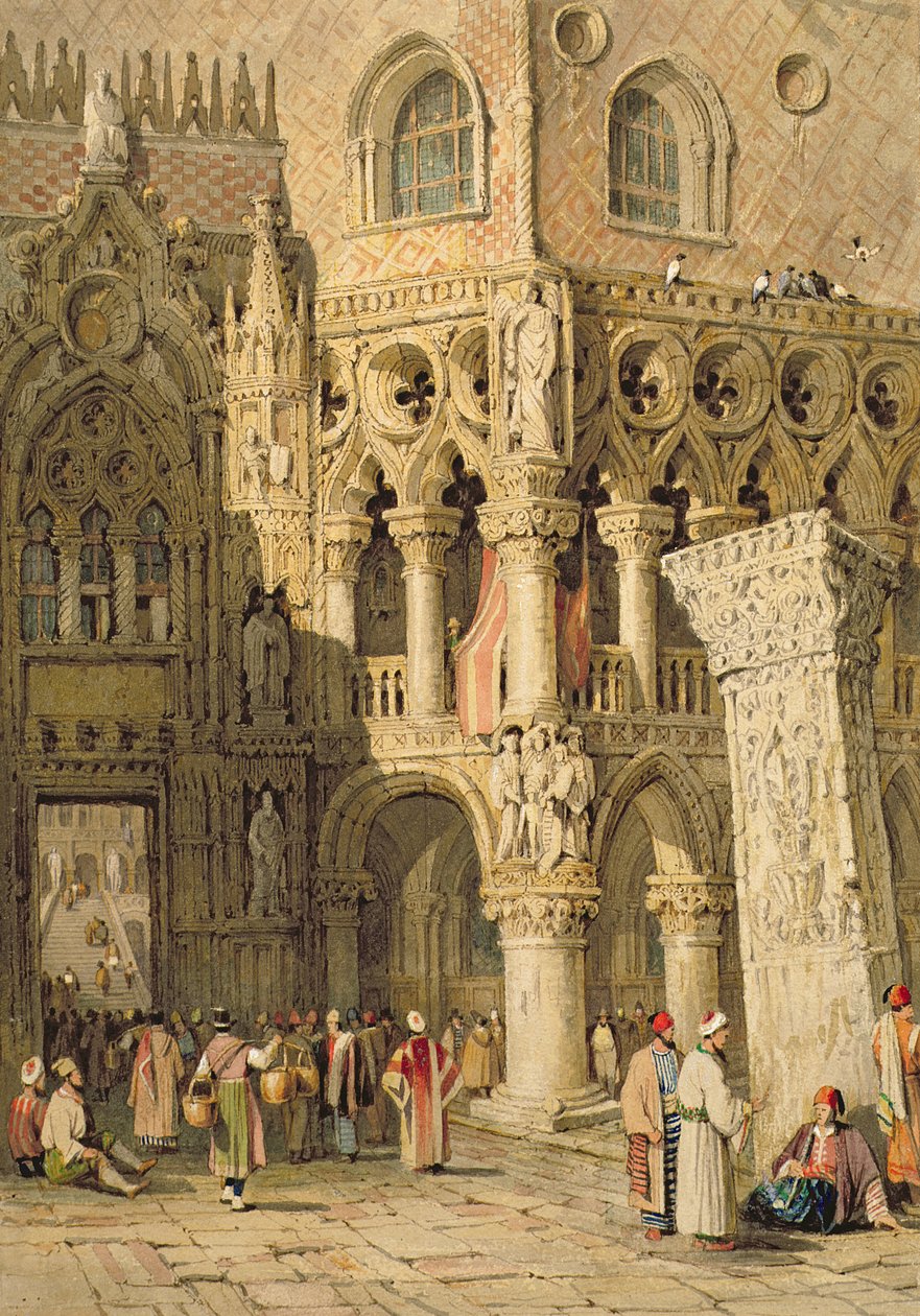 Dogepaladset, Venedig af Samuel Prout