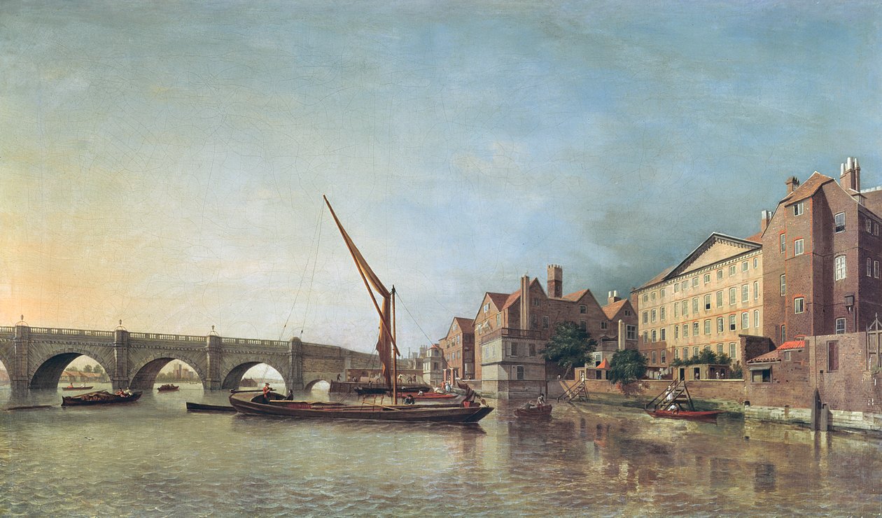 Westminster Bridge i 1747 af Samuel Scott
