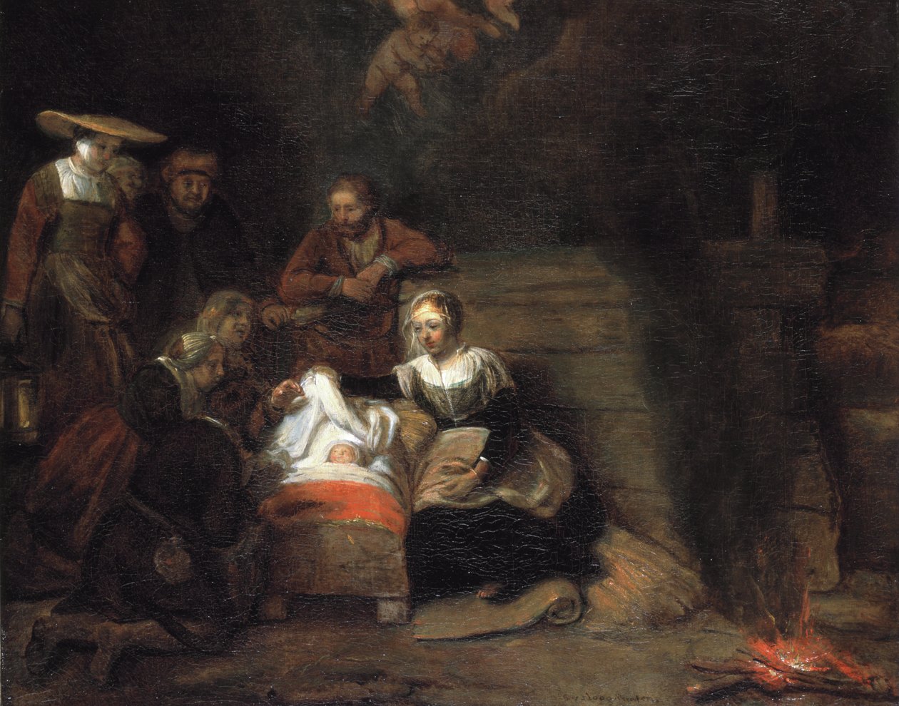 Tilbedelse af hyrderne af Samuel van Hoogstraten