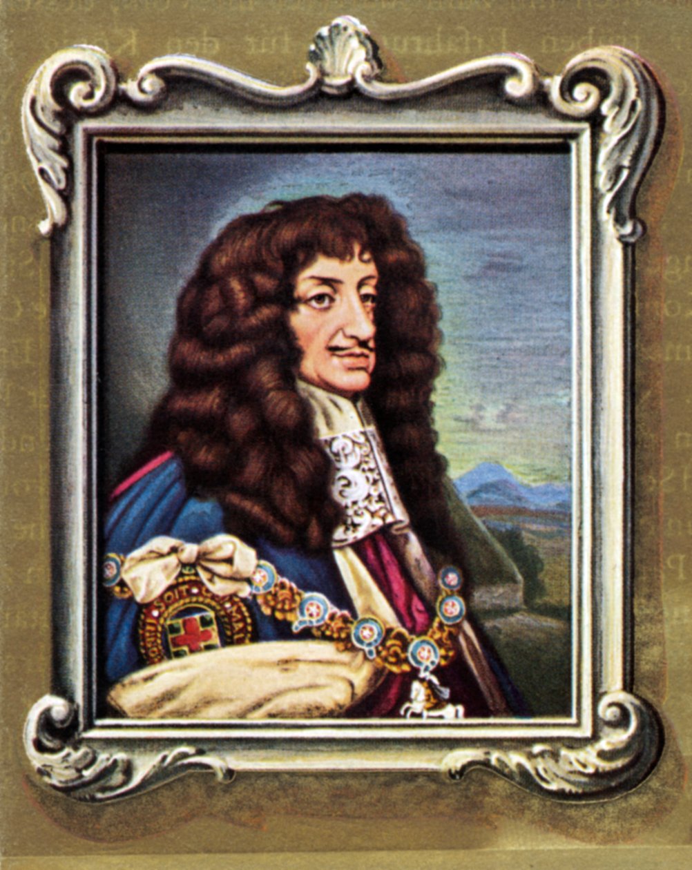 Karl II Portræt af af Samuel (after) Cooper