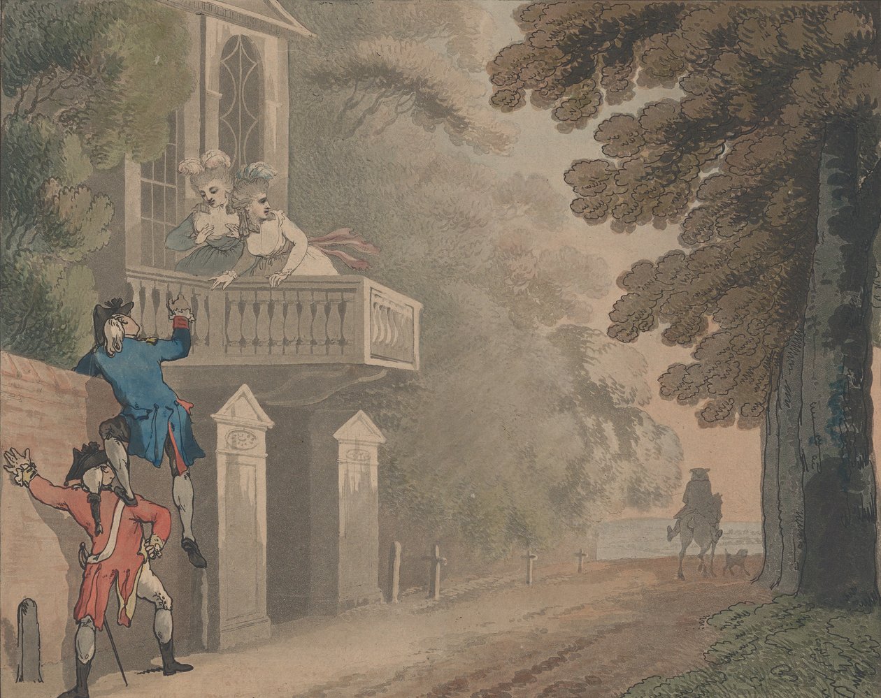 Skaleringskunst, 1792. af Samuel Alken