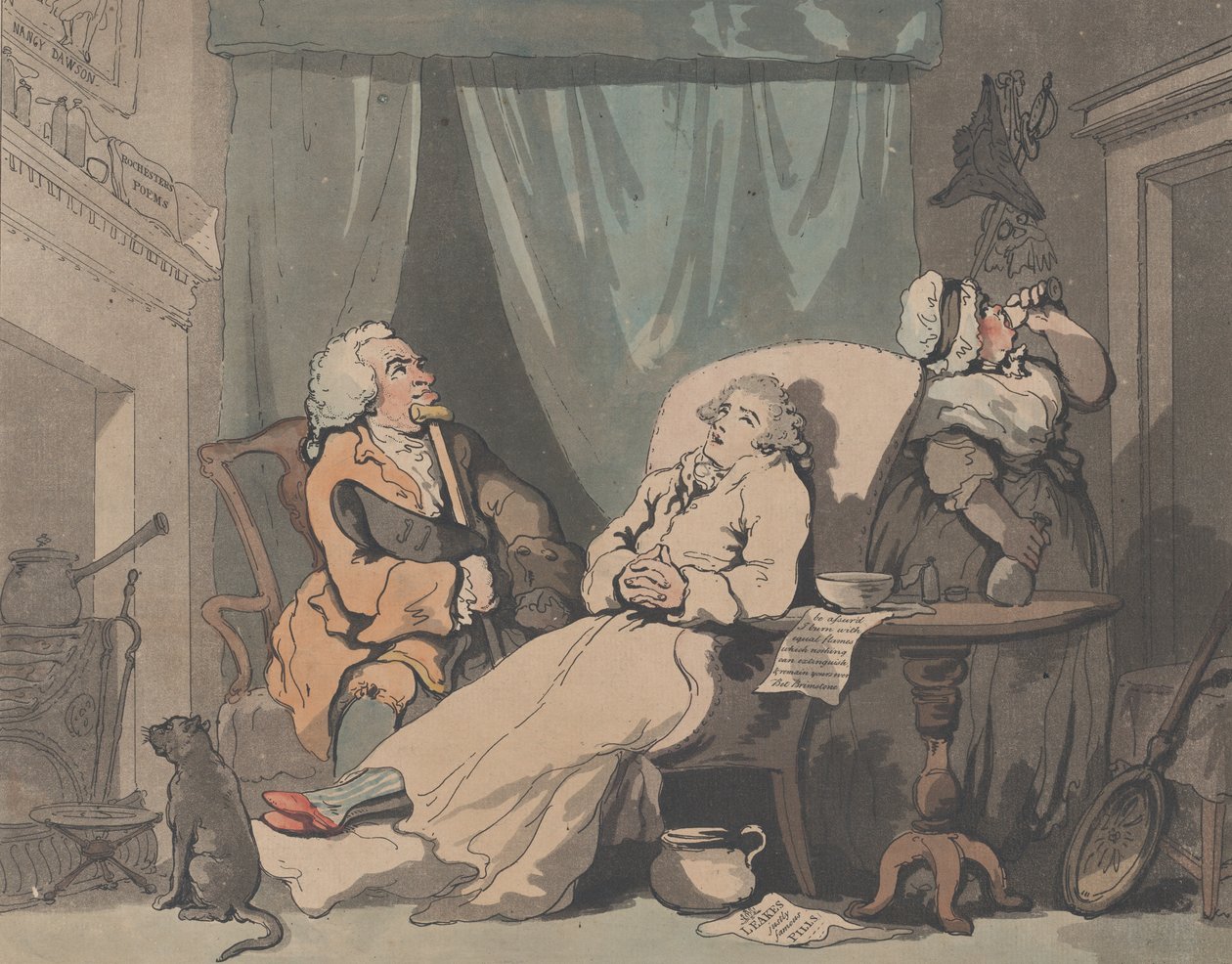 Ungkarlen, 28. december 1787. af Samuel Alken