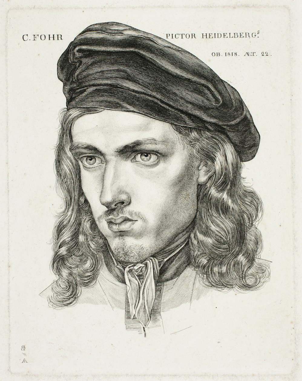 Portræt af Karl Philip Fohr af Samuel Amsler