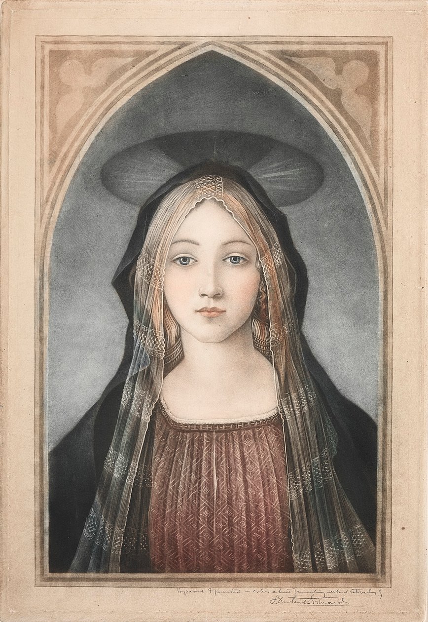 Madonna, det 19.-20. århundrede. af Samuel Arlent Edwards