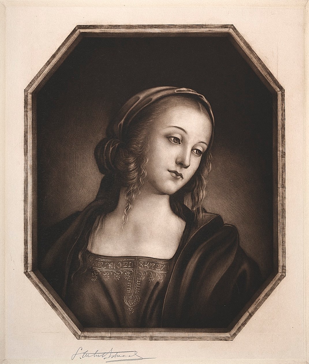 Madonna, det 19.-20. århundrede. af Samuel Arlent Edwards