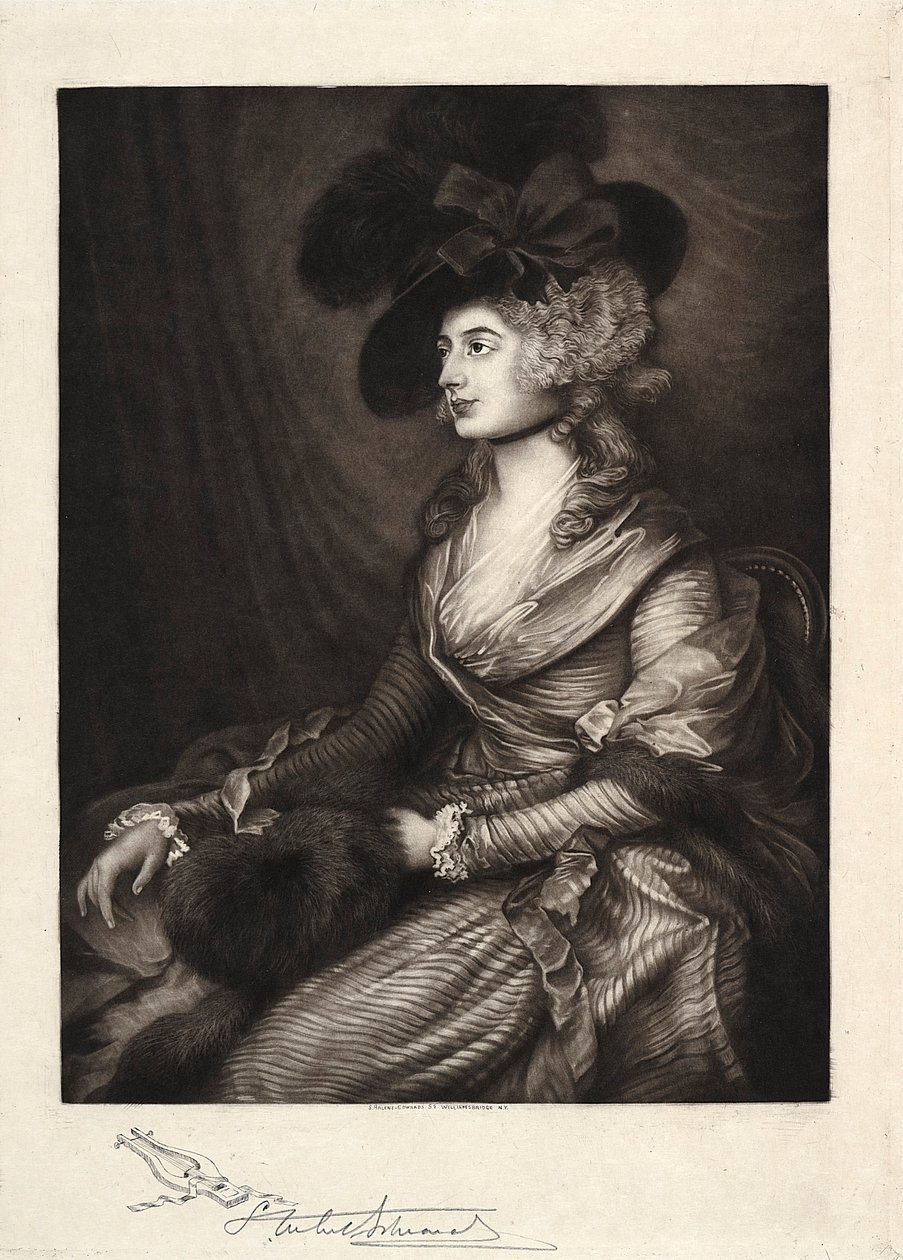 Fru Sarah Siddons, det 19.-20. århundrede. af Samuel Arlent Edwards