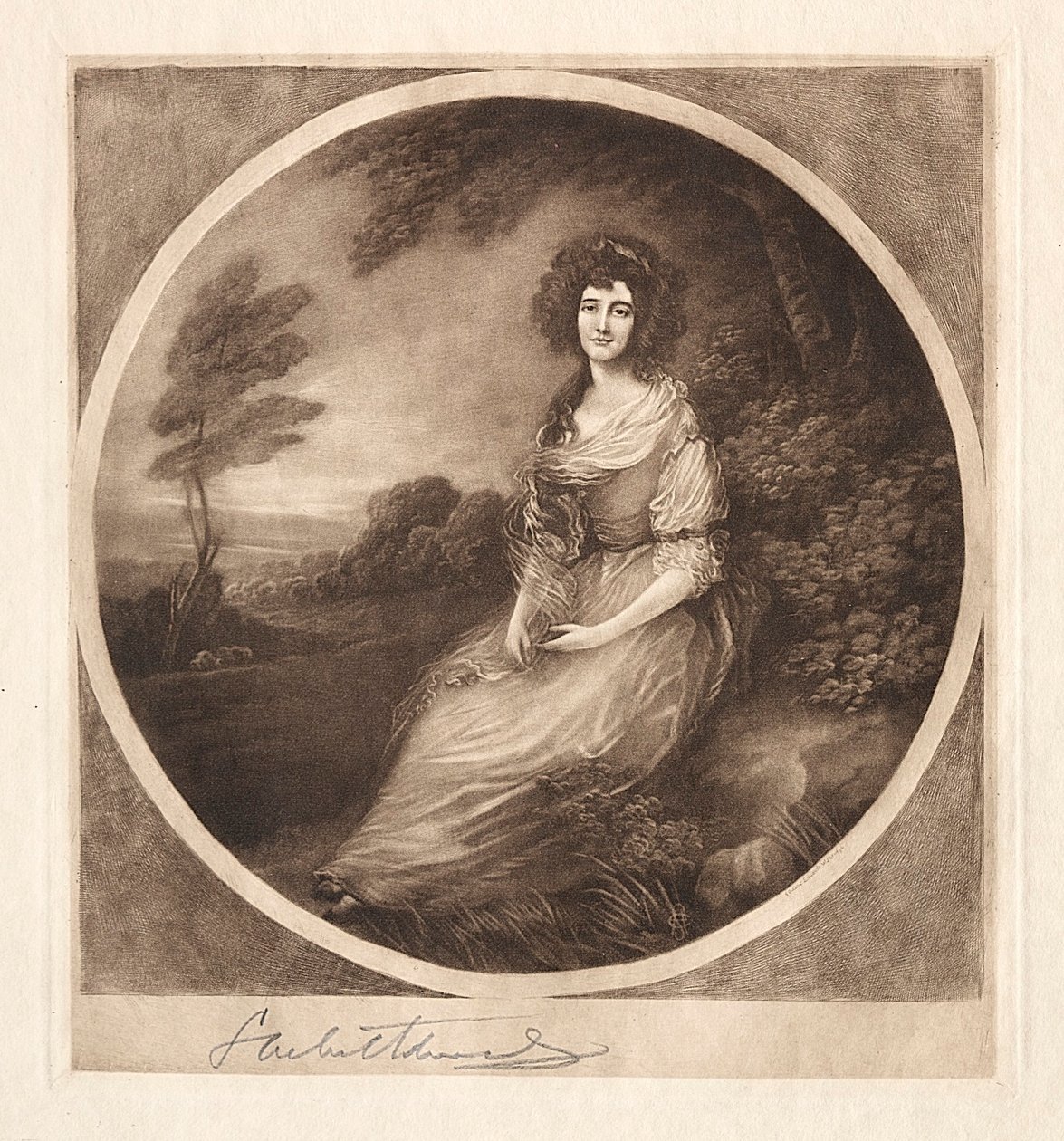Mrs. Sheridan, det 19.-20. århundrede. af Samuel Arlent Edwards