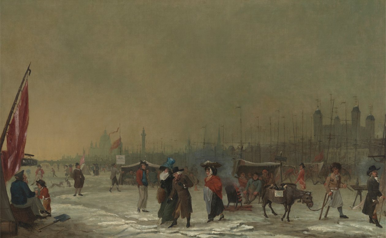 Frost på Themsen af Samuel Collings