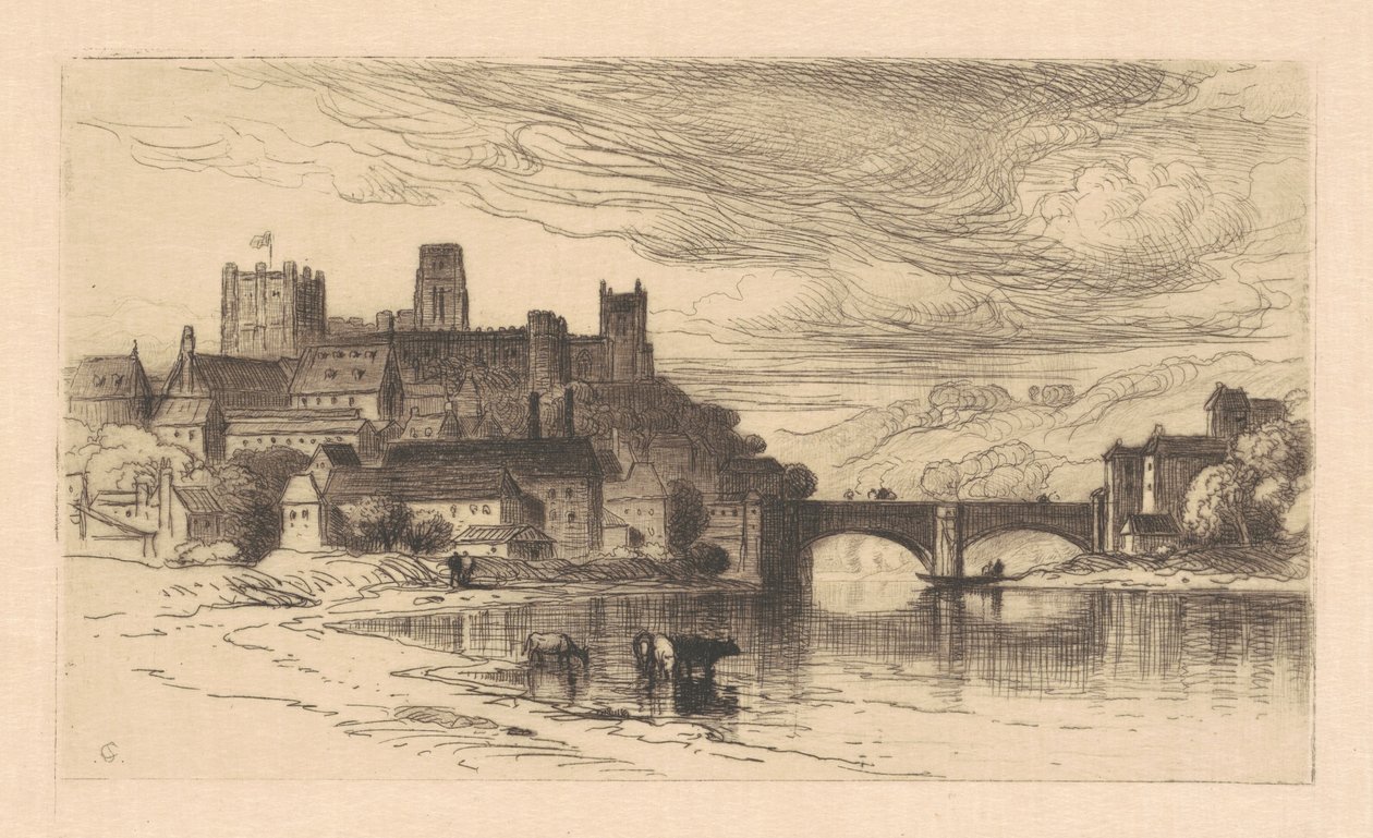 Durham, England af Samuel Colman