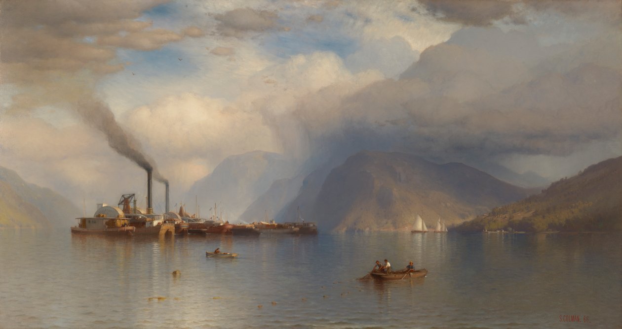 Storm King on the Hudson, 1866. af Samuel Colman