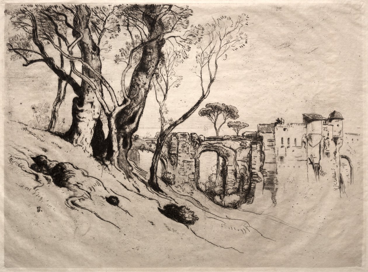 Rivieraens oliventræer af Samuel Colman