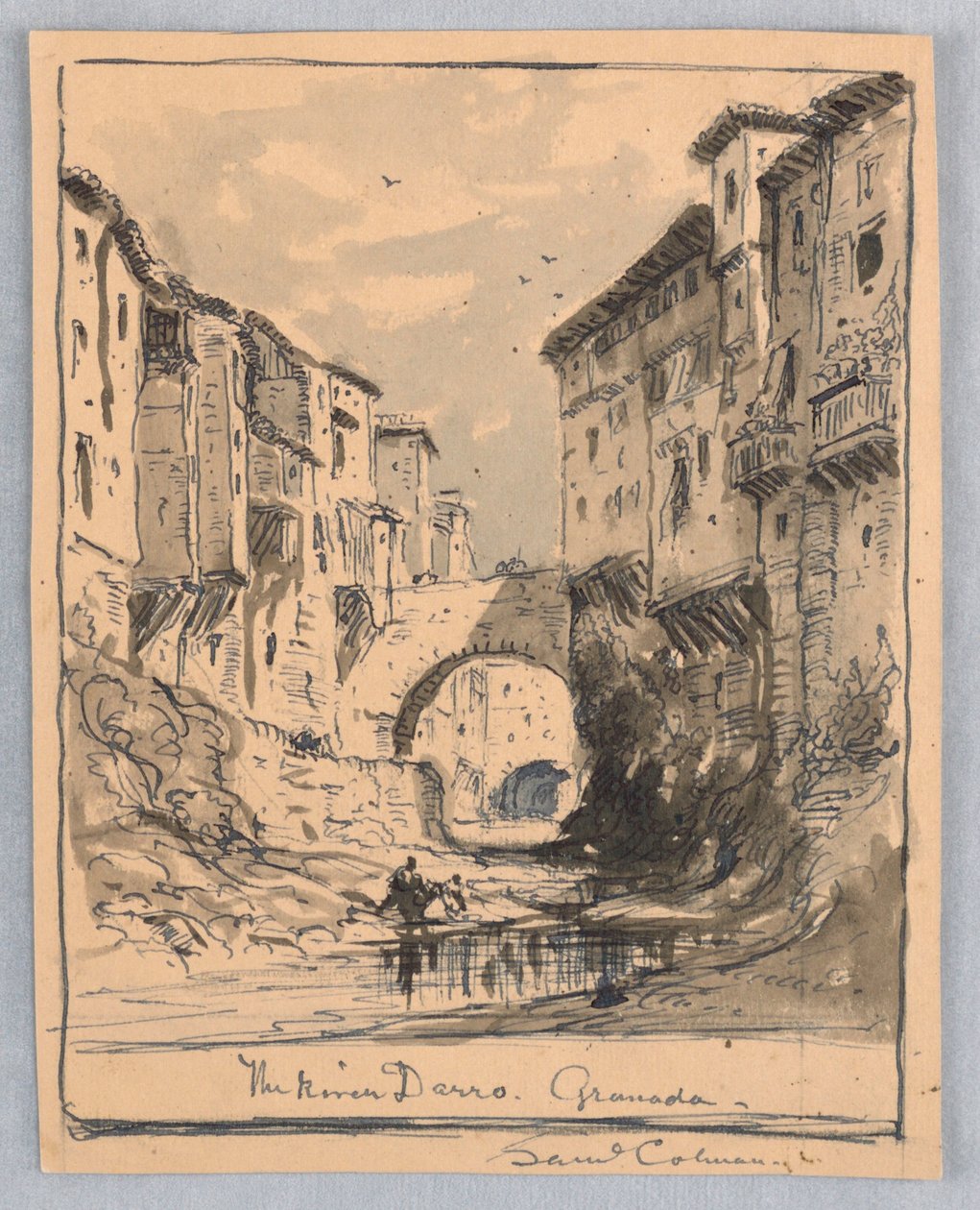 Floden Darro, Granada af Samuel Colman