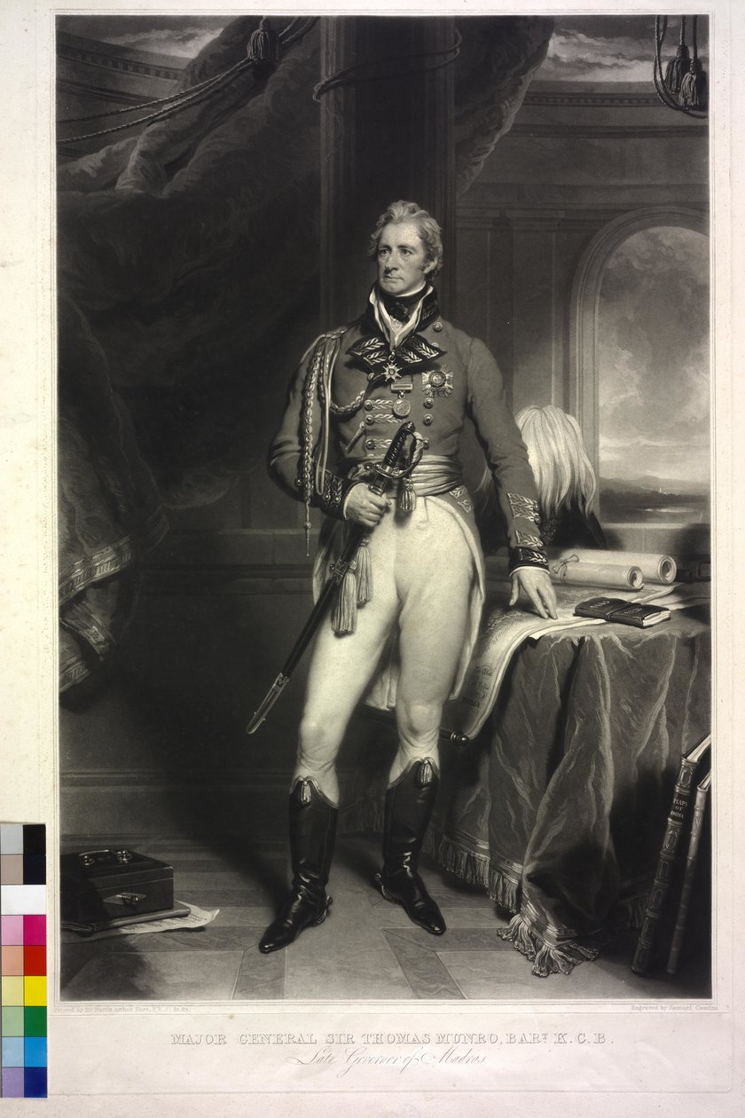 Sir Thomas Munro (mezzotint) af Samuel Cousins