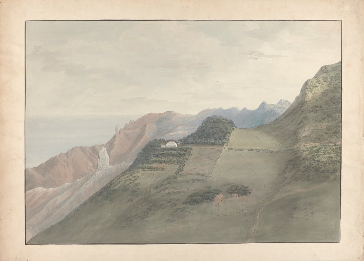 Udsigt i St. Helena af Samuel Davis