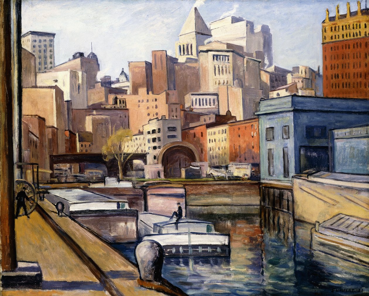 Downtown af Samuel Halpert