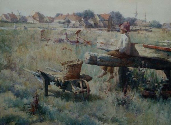 Summertime, Walberswick, Suffolk af Samuel Henry William Llewelyn