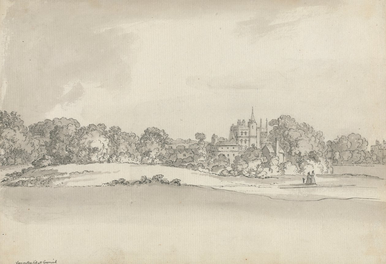 Vanbrugh Castle, Greenwich af Samuel Hieronymus Grimm