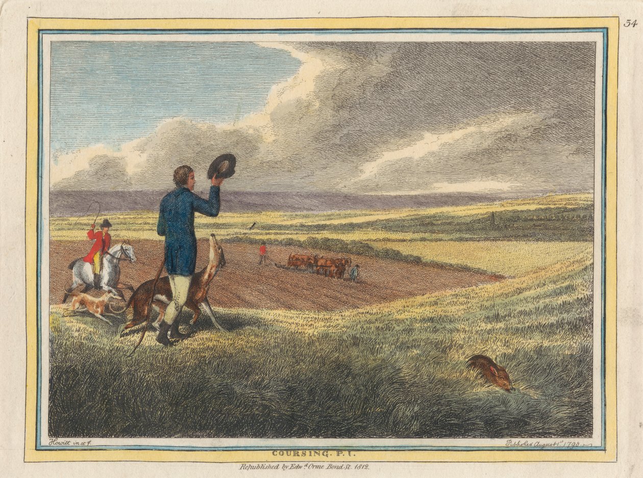 Coursing, plade 1 af Samuel Howitt